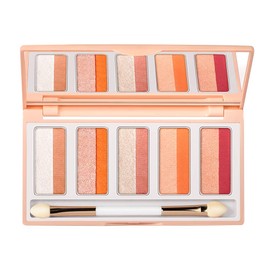 HEXZE "One-Touch Makeup" 10 Colors Eyeshadow Palette #01 Spring/Summer Series Peach Smoky