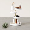 Umbra Pirouette Cosmetic Organizer, White/Brass