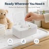 Portable Wet Wipes Dispenser for Home Organization – Refillable Plastic