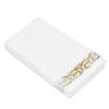 40PCS Gold Napkins Gold Trim Linen Hand Feel Gold Napkins