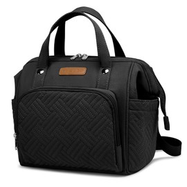 FHELAD FHELAD Black Diaper Bag Small Backpack,Waterproof Multi-Function Newborn Baby Stylish Mini Tote Maternity Bags Travel Backpacks with Insulated Pockets, Black