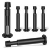 6 Pack Door Stoppers, 112mm Long Door Stop, Spring Loaded,