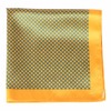 PocketSquares Marigold Geometric Pocket Square & Pocket Square Holder, Large
