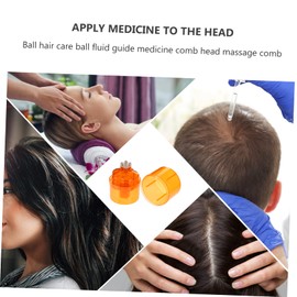BIUDECO 1pc Scalp Serum Roller Bottle Hair Oil Applicator Scalp Massage Applicator Comb Random Color