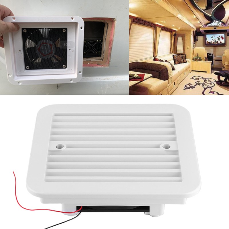 12V Side Air Vent Ventilation Exhaust Blade Fan Low Noise