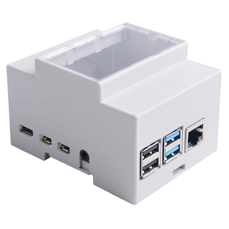 GeeekPi Case for Raspberry Pi 4, DIN Rail Case with
