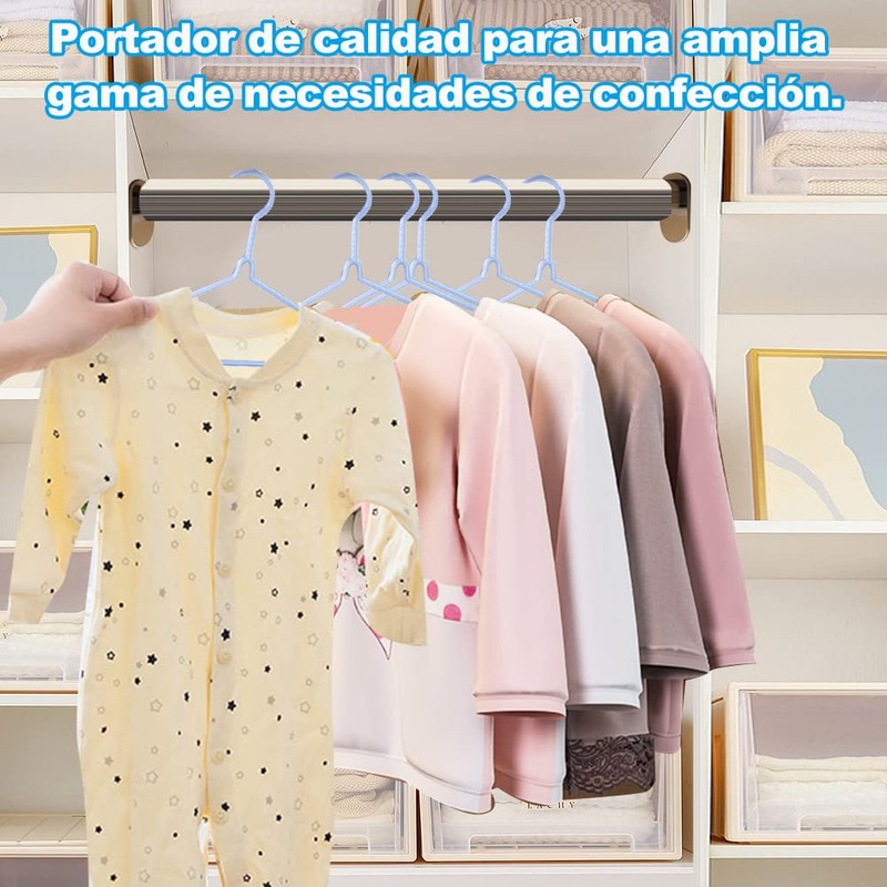 KIROTLA 30 Ganchos para Ropa Azul Perchas Antideslizantes para Ropa