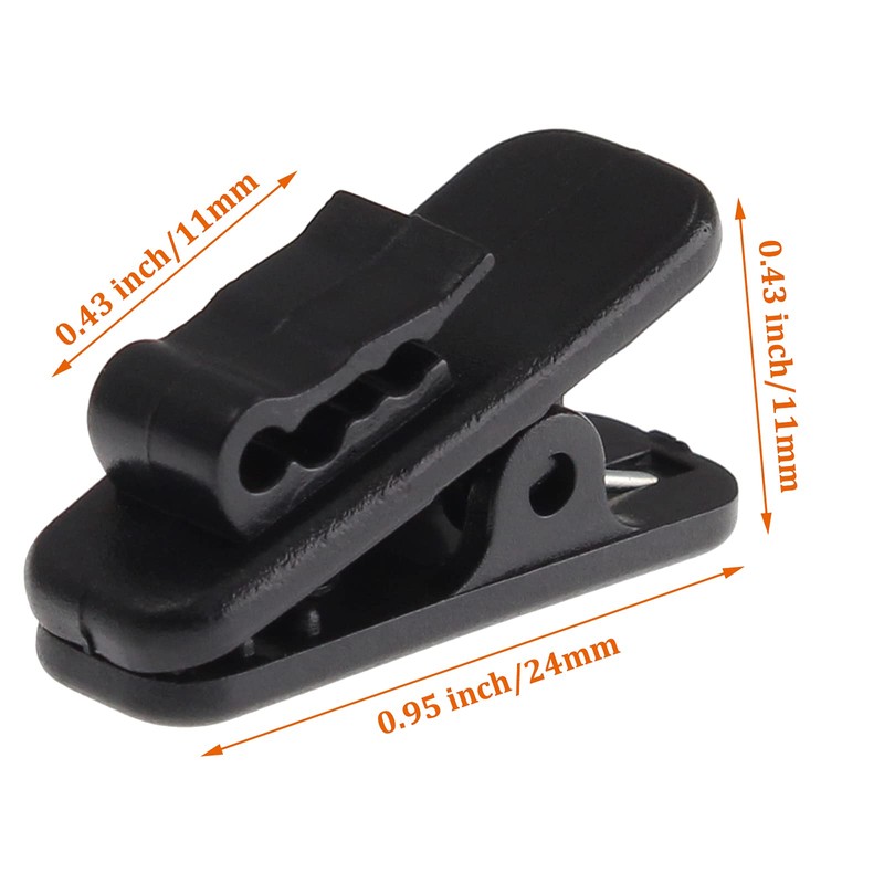 Bonsicoky 24 Pack Clips for Earphone Wire, Headphone Mount Cable