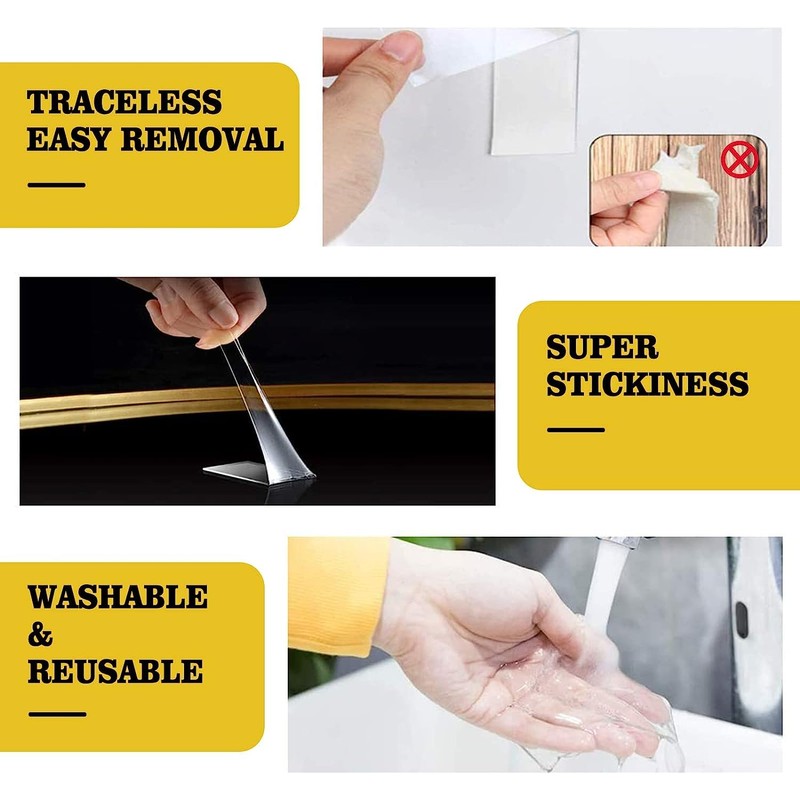 Kelasy Nano Double Sided Tape Heavy Duty,Extra Strong Sticky Double