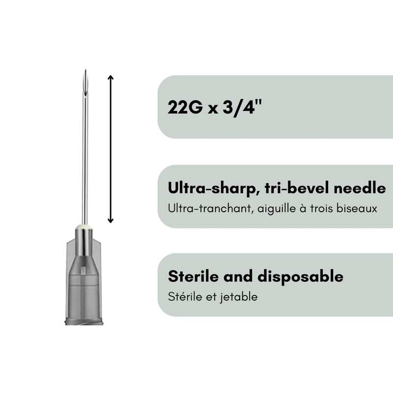 Elimedical Disposable Needle for Animal, Pet and Industrial Dispensing, 22G