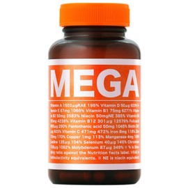 MEGA マルチビタミン ミネラル サプリメント ビオチン 亜鉛 鉄 葉酸 ナイアシン サプリ 30日分 VAVAV