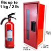 Fire Extinguisher Cabinet Small Size 14 inches up to 5lb