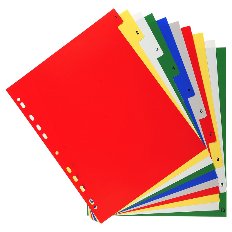 Exacompta - Ref 84E - PP Printed Indices - For