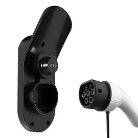 7JI Charging Cable Type 2 Wall Mount, Wall Mount for Charging Cable Type 2 for Electric Vehicles, Plug Holder, Combination Lock, European Standard Anti-Theft Hanging Wire Holder, AC Gun/Home Gun