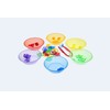 TickiT 73117 Translucent Colour Sorting Bowls, Red, Orange, Yellow, Green,