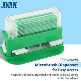 1PC Dental Grade Micro Applicator Tip Brush Dispenser with 1 Container by JEVOLVE | Dental Micro Brush Holder Organizer