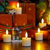 Yeelida Rechargeable Flameless Battery Operated 1.6" x2.5" Tea Light Candles