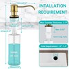 Delle Rosa Soap Dispenser,17OZ Liquid Soap Dispensers for Kitchen Sink,