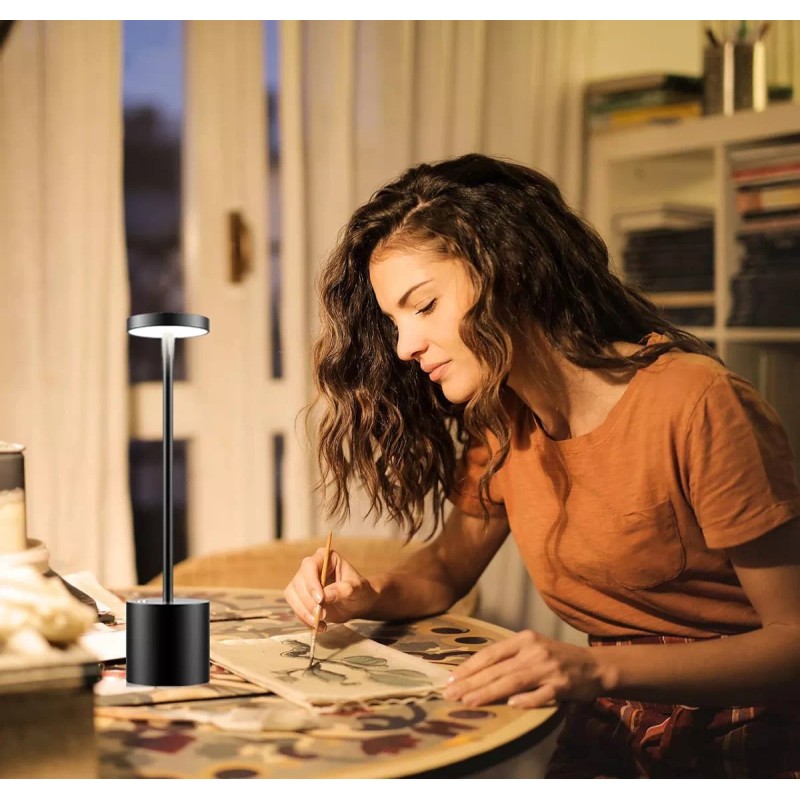 Soohua Lámpara De Buró Escritorio Mesa Led Luz Noche Regulable