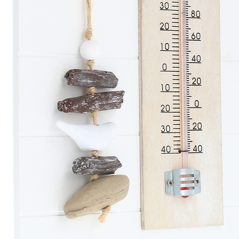 com-four® Analogue Thermometer - Maritime Wall Thermometer for Indoor Use