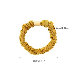 Silk Satin Scrunchies Small Hair Ties Mini Thin Elestics Ponytail Holder Skinny Scrunchy No Crease Hair Ties Soft Hair Accessories for Women and Girls