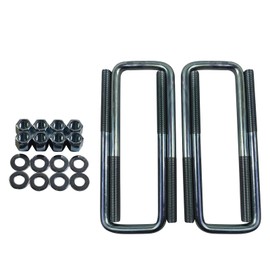 BST BSSP Rear Leaf Spring Axle Square U-Bolt Kit Compatible with 1994-2002 Dodge Ram 2500 3500 929-780, 3" Wide Leaf Springs 8.75" Long with Hardware