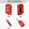 QBUC for Jeep Key Fob Cover with Keychain Flip Key