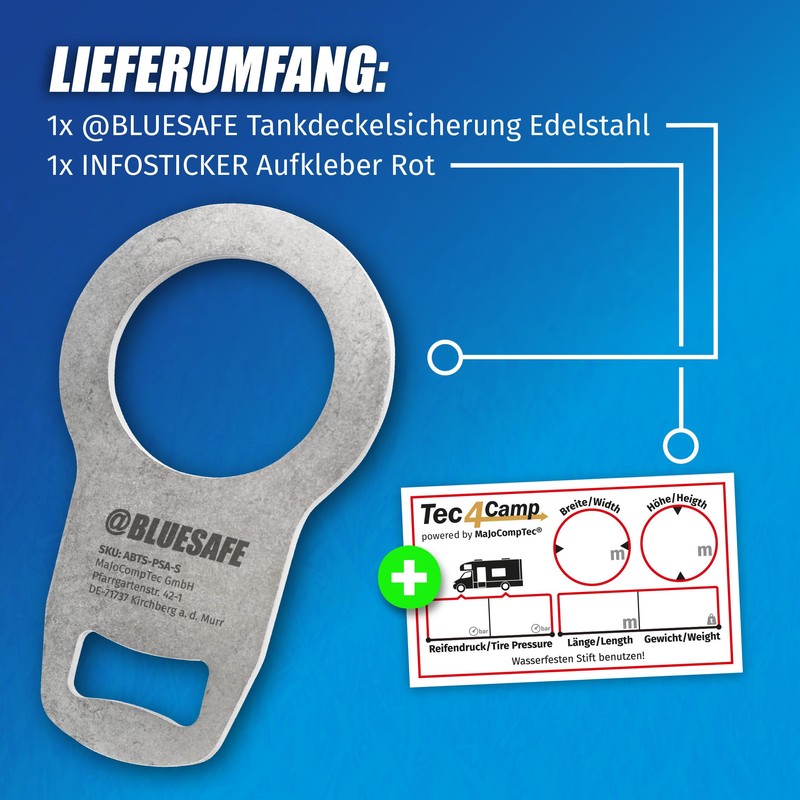 AdBlue Secure Fuel Tank Cap, Black