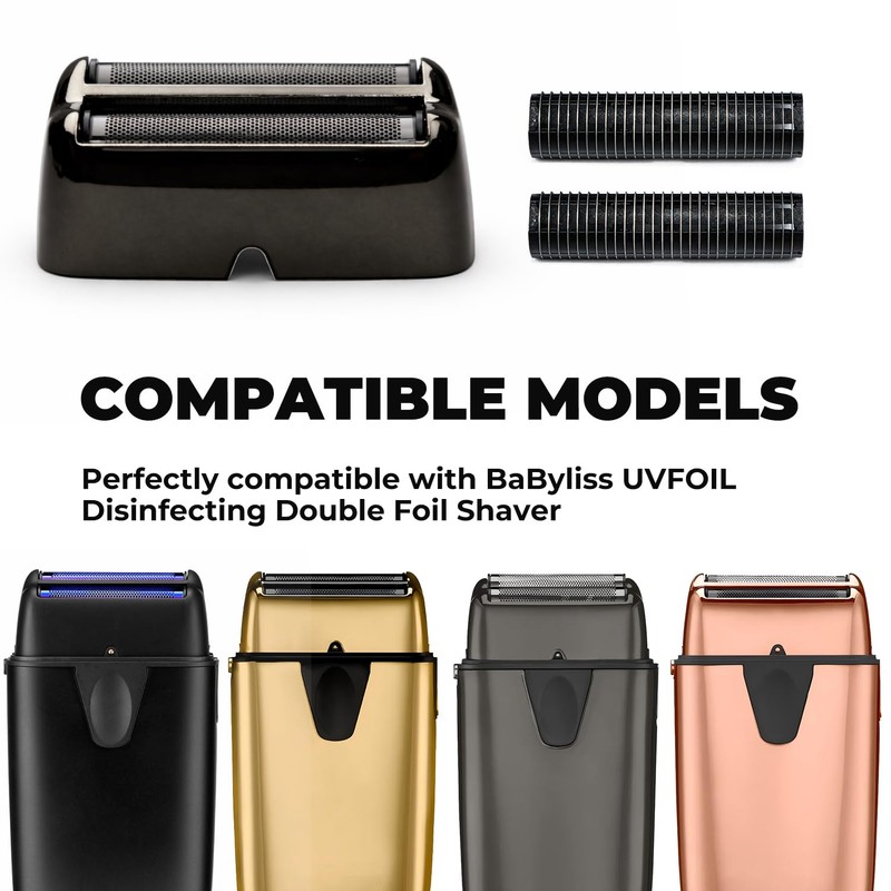 Replacement Foil and Cutter for BaBylissPRO UV Double Foil Shavers