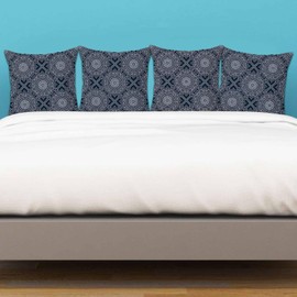 Betadistor Boho Cushion Covers 45 x 45 cm Grey Decorative Throw Pillow Covers Soft Pillowcases for Sofa Garden Patio Home Decor Set of 4, Boho Grey, 513-0255