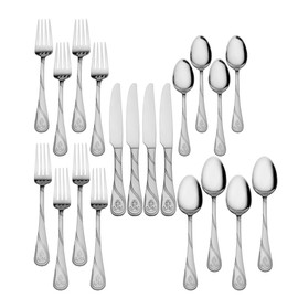 Towle Living Anchor 20-Piece Stainless Steel Flatware Set, Service for 4