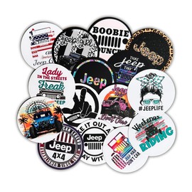 SUV Car eep Freshie Cardstock Round Cutouts | 15 pk 3” inches Off Road Vehicle Club for Men Truck Girl Duck Grill Silicone Mold