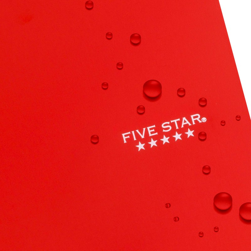 Five Star Spiral Notebook + Study App, 3 Subject, Wide