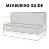 H.VERSAILTEX 100% Waterproof RV Dinette Cushion Covers Booth Set Elastic
