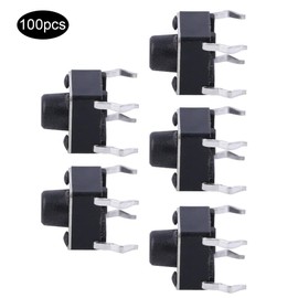 100pcs Momentary Tactile Push Button Switch Buttons Electronic Mini Micro Tact Switch Accessories 6x6x6mm