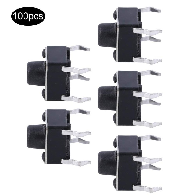 100pcs Momentary Tactile Push Button Switch Buttons Electronic Mini Micro