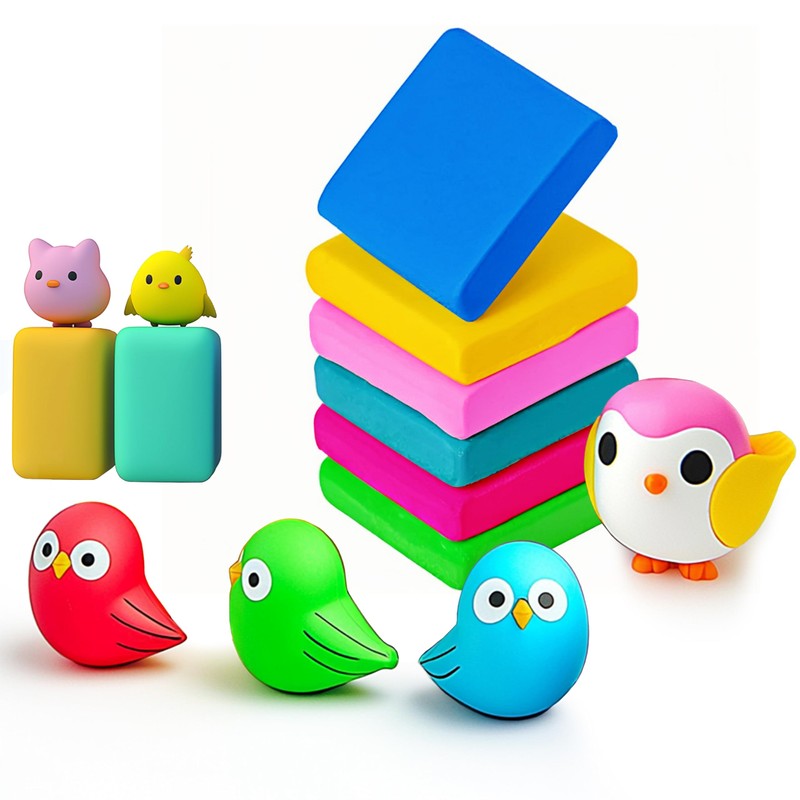 Kneaded Erasers for Artists 6 Pack Kneadable and Moldable Art