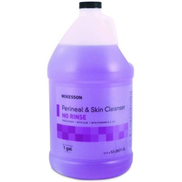 McKesson Perineal Wash No-Rinse Cleanser, 1 Gallon Refill Bottle, # 53-28011 - Peri Wash Skin Cleaner (Formerly REPARA brand)