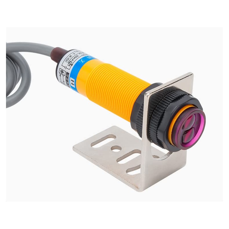 Heyiarbeit M18 Diffuse Photoelectric Switch Sensor Optical E3F-DS30C4 3 Lines