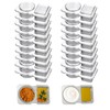 geeliply 20PCS Condiment Container with Lid, Reusable Snack Container, Double