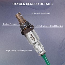 PAPAPARTS O2 Oxygen Sensor 234-9131 234-4574 Upstream & Downstream Compatible with Honda Accord 2013-2017 2.4L L4, for Acura ILX 2016-2020, TLX 2015-2020 Set of 2