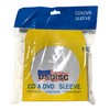 USDISC Paper Sleeves 100g Window, Flap, Yellow, Pack of 1000