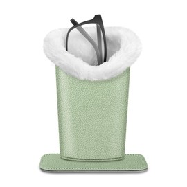 Fintie Plush Lined Eyeglasses Holder, Glasses Stand Case, Anti-scratch Glasses Storage Organizer for Desk, Nightstand, Office, Sage Green