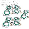 ISO-KF Flange NW40 KF40 Wing nut clamp Sets with Stainless