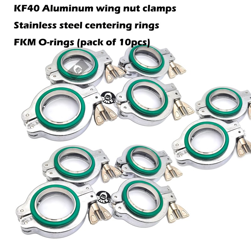 ISO-KF Flange NW40 KF40 Wing nut clamp Sets with Stainless