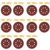 GOOOA 110Pcs 5 inch 8 Holes Sanding Discs 40/60/80/100/120/150/180/240/320/400/600 Grit