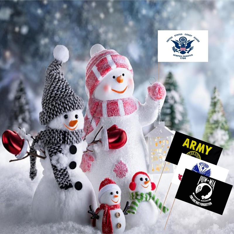 LUSEOAN US Military Toothpick Flag Set Army Armed Forces All