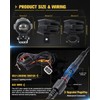 CO LIGHT LED Motorcycle Fog Lights 60W 18000LM Driving Auxiliary