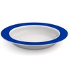 Ornamin Plate with Sloped Base Ø 20 cm Blue Melamine