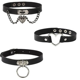LeTradeJP Choker, Collar, Accessory, Gothic Unisex, Gothic Rock, Punk Fashion, Belt, Necklace, Choker, Stylish, Cute Accessory, Adjustable Size, 无, 无